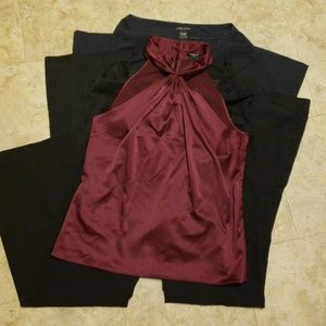 3 pairs of size 6 petite pants free Ann Taylor top
